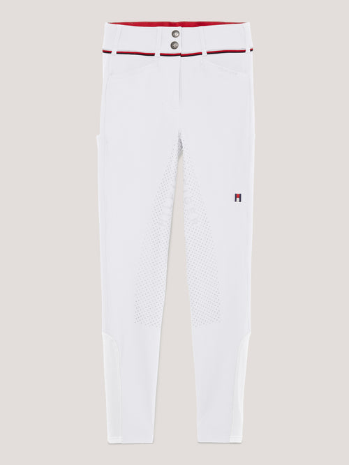 Pantalon Blanc Tommy Hilfiger Equestrian Geneva Knee Grip Femme