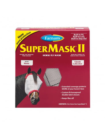 Masque anti mouches sans oreilles Super Mask II Cheval