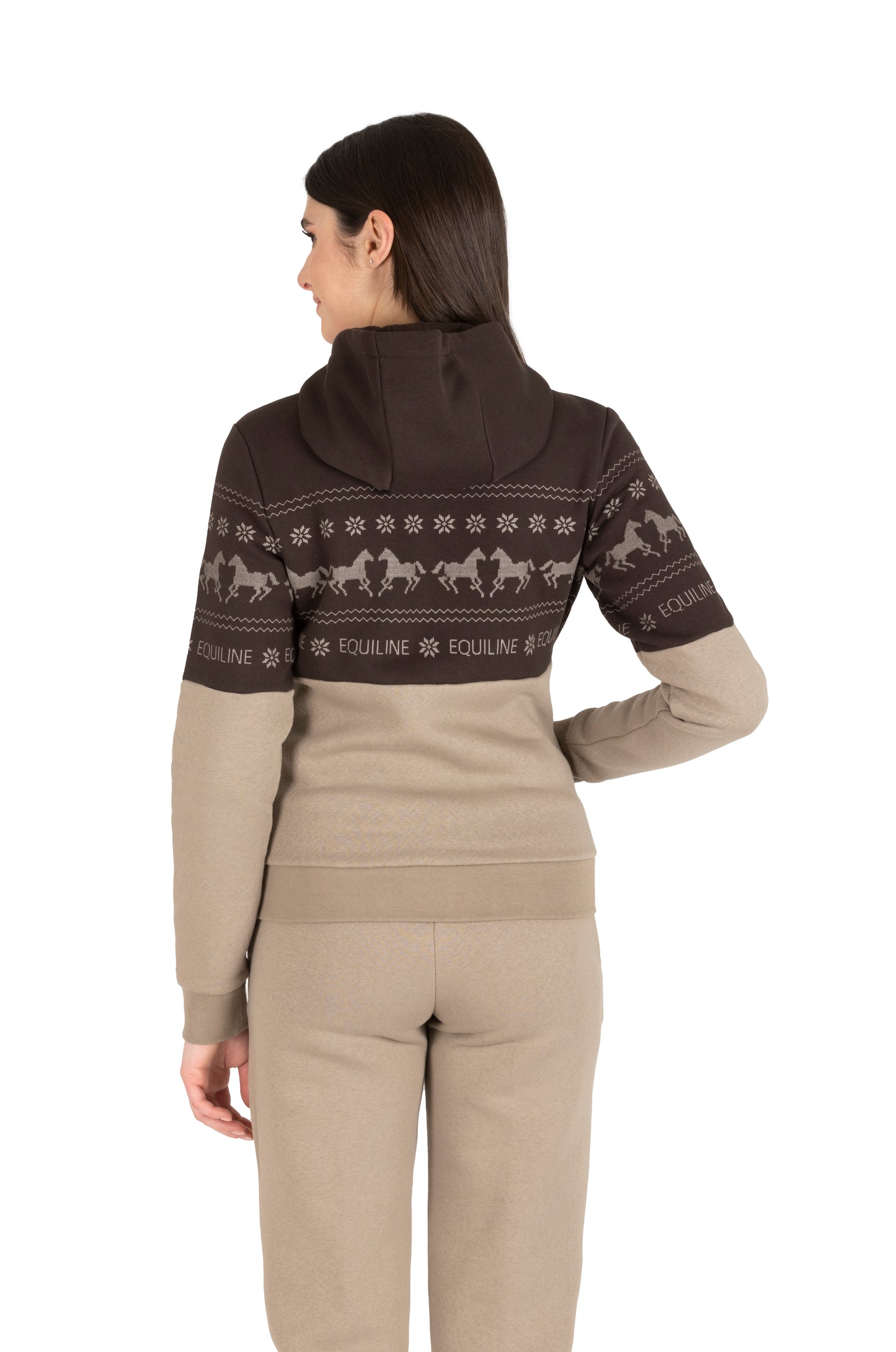 Sweat Zippé de Noel Equiline Nilvian