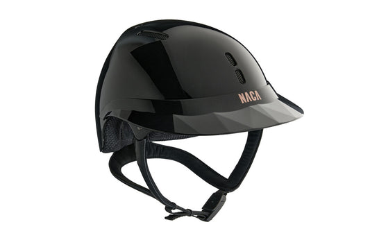 Casque Naca Gravity S Brillant Noir Onyx - Visière Large