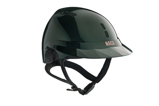 Casque Naca Gravity S Brillant Vert Emeraude - Visière Large