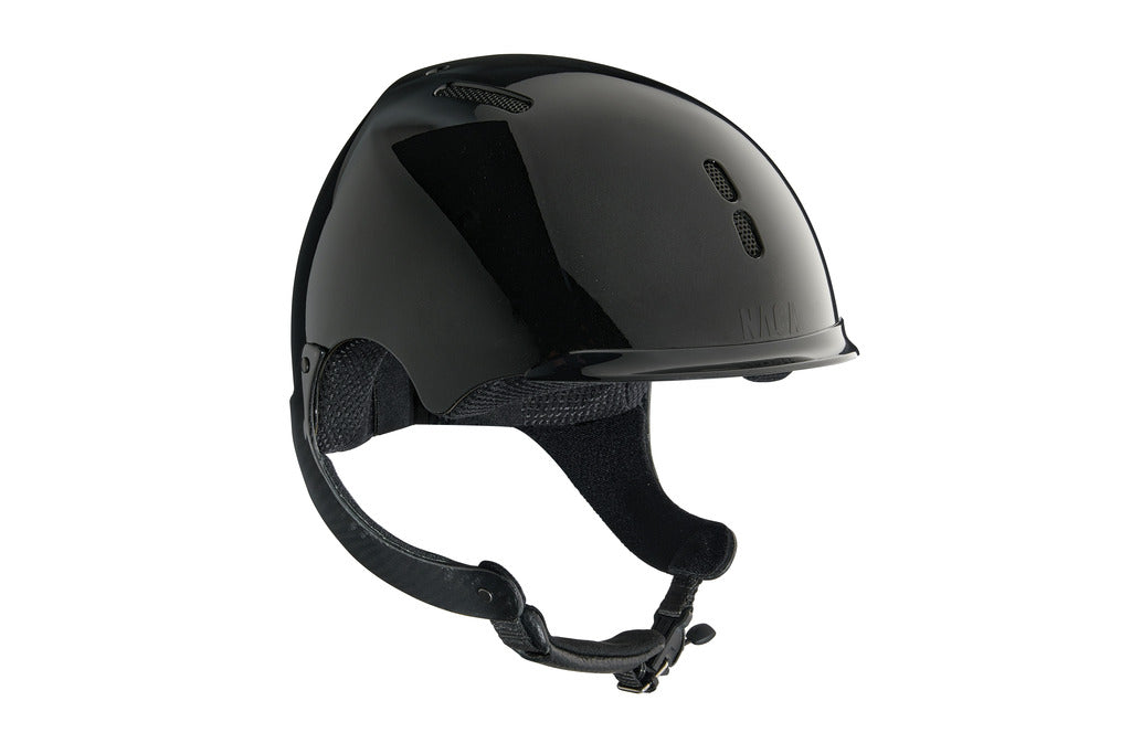 Casque Naca Gravity XP Brillant Noir Onyx - Sans Visière